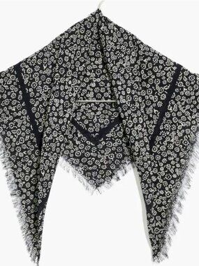 Madewell floral ditsy bandana fringed hem
